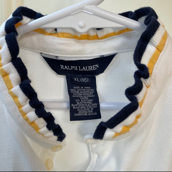 Ralph Lauren Girls Ruffle Collar Tank - Picture 2 of 5